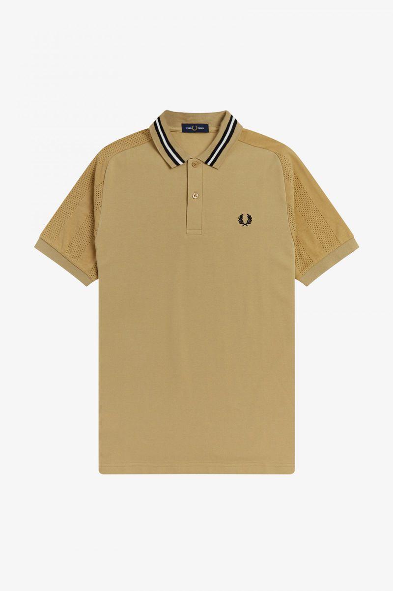 Grey Fred Perry Raglan Sleeve Polo Men's Shirts | PH 1521EBCX